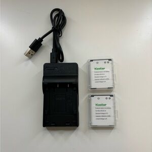 2 kastar batteries and charger